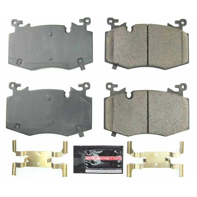 Power Stop Z23-8002 Z23 Evolution Sport Carbon Fiber Infused Ceramic Brake Pads with Hardware For Cadillac CT6 2019-2020 [Model Specific]