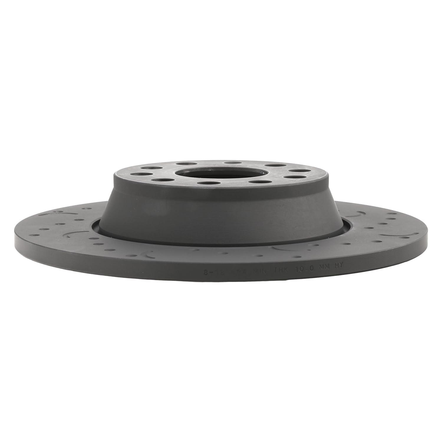 Talon Cross-Drilled and Slotted Solid Rotor, Hawk Performance Brakes, 11.26 in. Diameter, 1.91 in. Height