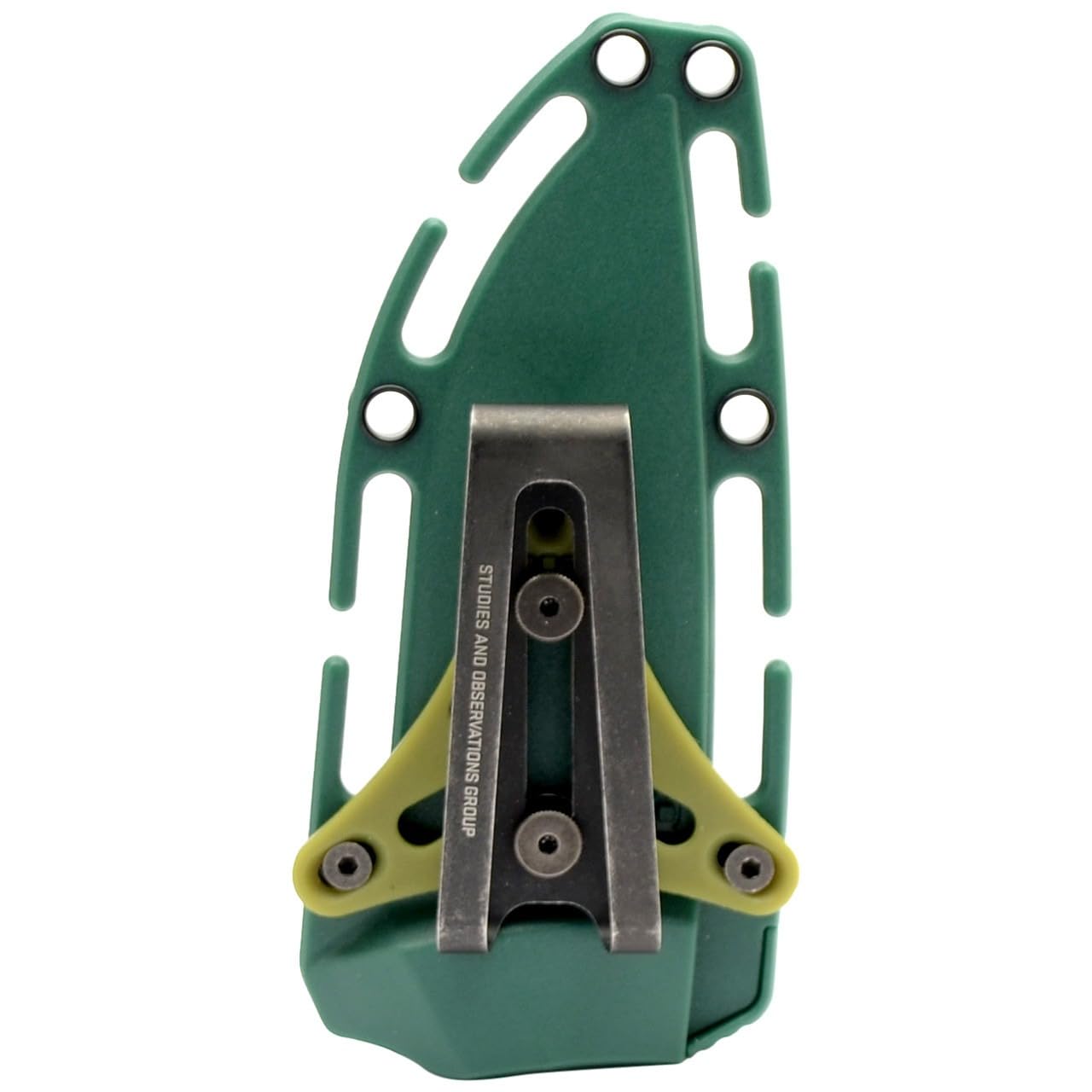 SOG Aegis FX Outdoor Survival Corrosion-Resistant Fixed Blade Knife | CRYO 4116 Krupps Steel | GRN Rubber Handle | UMS Sheath, Forest/Moss Green