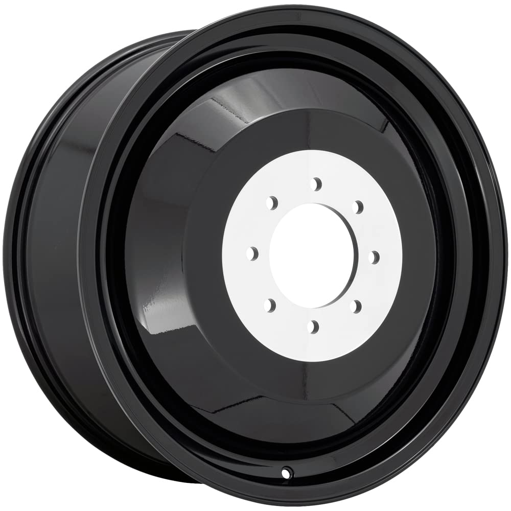 D501248217 FUEL 1PC BLACK Wheel with Painted (24 x 8.25 inches /8 x 170 mm, 118 mm Offset)