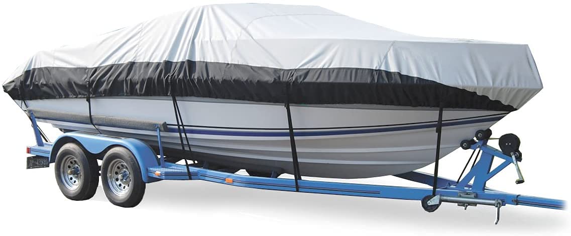 Boat Guard Eclipse Trailerable Boat Cover, Taylor Made Products 17-19-Feet x 102-Inch Beam for V-Hull Runabout