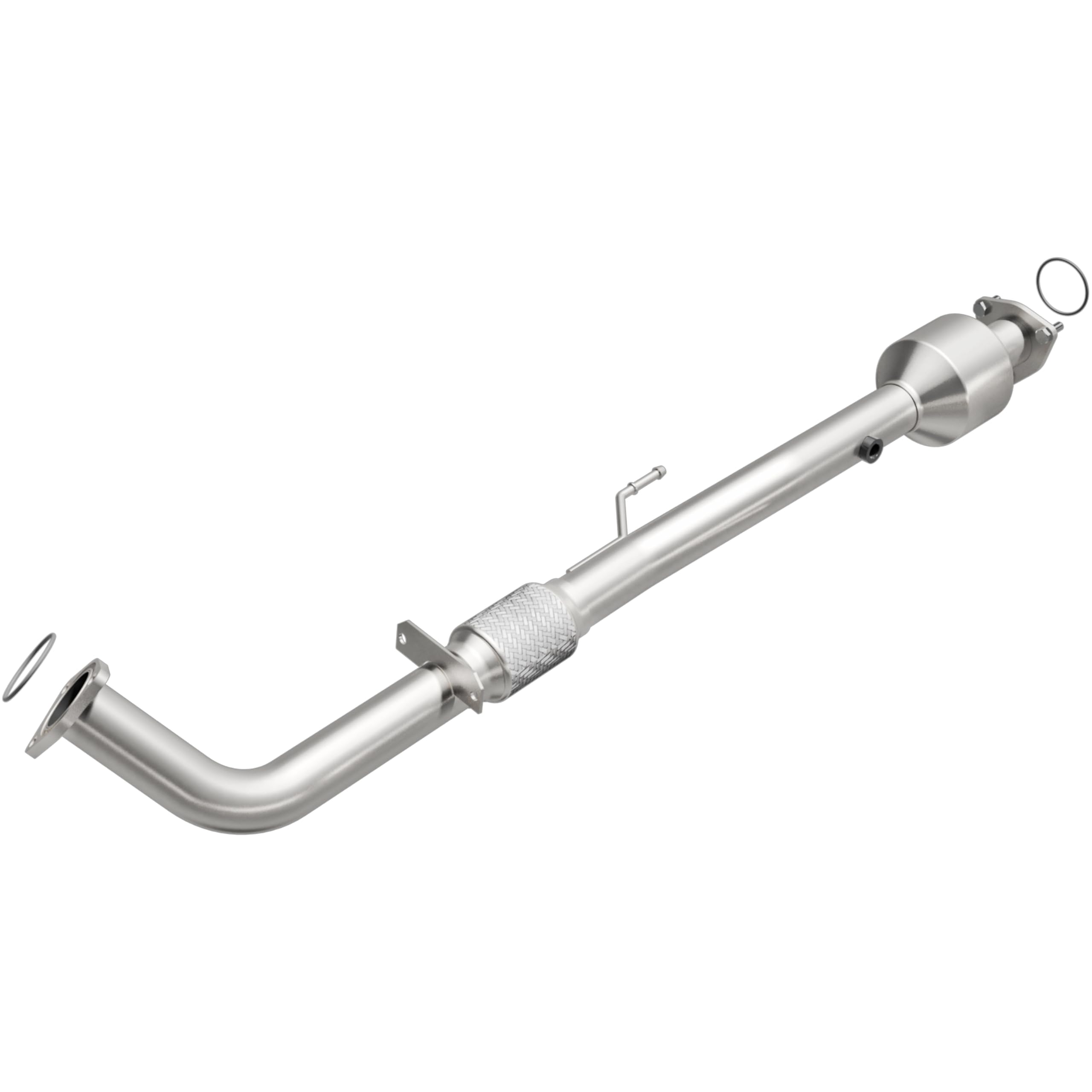 MagnaFlow OEM Grade Direct-Fit Catalytic Converter Federal/EPA Compliant 52023 - Stainless Steel 2.25in Main Piping, 49in Overall Length, Pre-Converter O2 Sensor - Import Sedan OEM Replacement