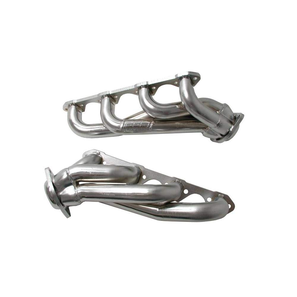 1-3/4" BBK Shorty Tuned Length Performance Exhaust Headers for GM Truck And SUV 6.0L - Polished Silver Ceramic Finish