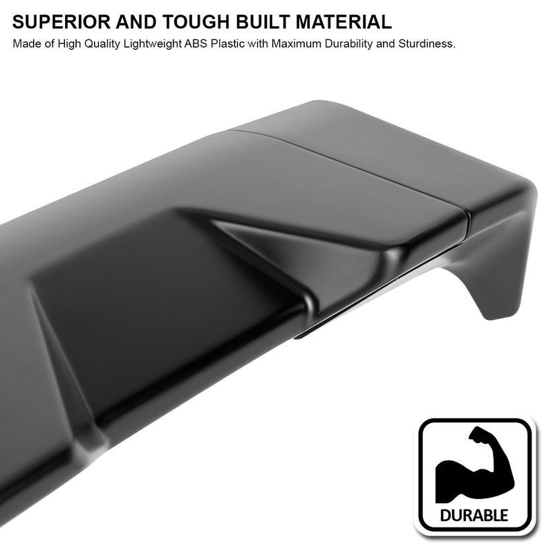Matte Black ABS Cab Roof Spoiler Spec-D Tuning for 2007-2013 Toyota Tundra Models