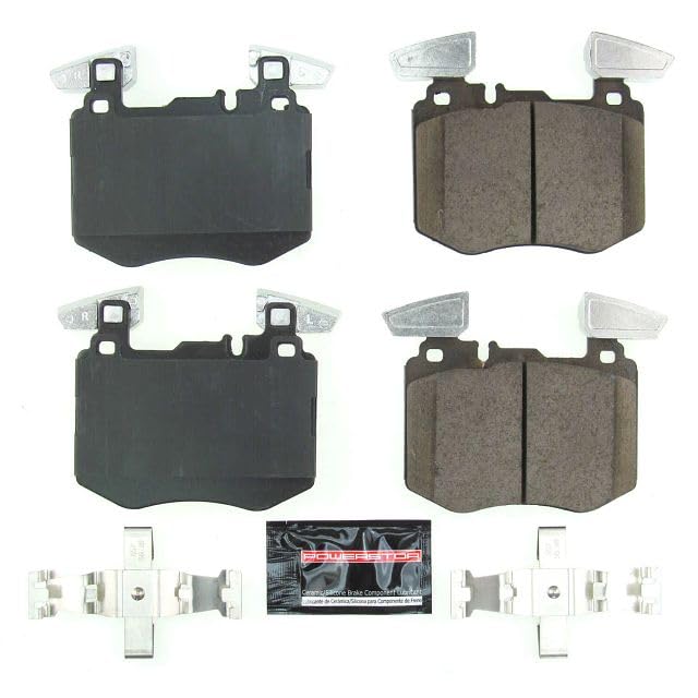 Power Stop Z23-2162 Z23 Evolution Sport Carbon Fiber Infused Ceramic Brake Pads with Hardware For Mercedes-Benz GLC300 2019-2020 [Model Specific]
