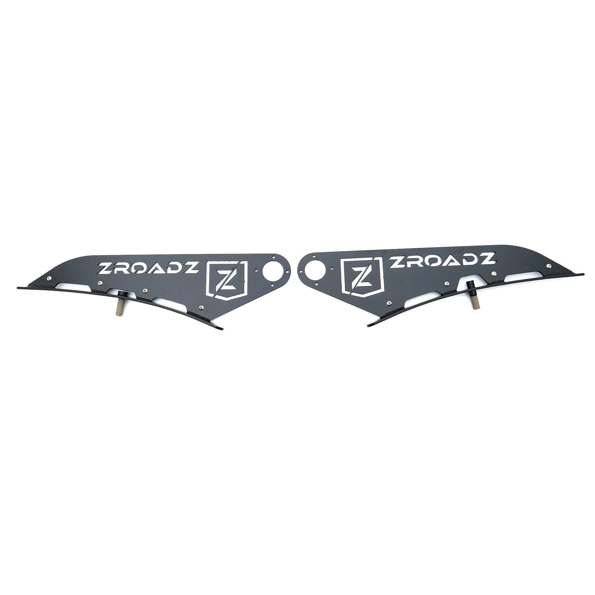 ZROADZ LED Front Roof Mounting Bracket - Compatible w/ 2014-2018 Chevrolet Silverado 1500 - to Mount (1) 50 Inch ZROADZ or similar style Curved Light Bar (Not Included) - PN #Z332081, Black
