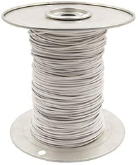 18 Ga Install Bay US GPT All Copper Primary Wire White w/Gray Trace