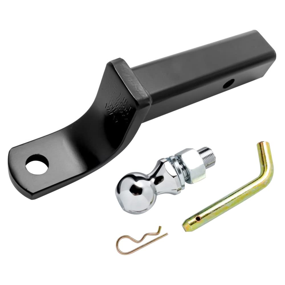 Camco Eaz-Lift Heavy Duty Ball Mount Kit - 9" Length Attaches to 2" Hitch Receiver to Create Ball Mount Location|4" Drop,2 ¾" Rise,1-7/8" Ball|3,500 lb. Tow Rating|Durable Powder Coated Steel (48275)