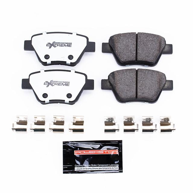 Power Stop Z26 Rear Z26-1456 Carbon-Fiber Ceramic Brake Pads For Audi A3, Audi A3 Quattro, VW Beetle, VW Eos, VW GTI, VW Golf, VW Jetta, VW Je, VW Passat [Model Specific]