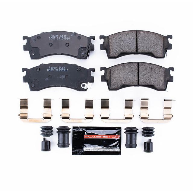 Power Stop Z23-583 Z23 Evolution Sport Carbon Fiber Infused Ceramic Brake Pads with Hardware For Ford Probe, Mazda 626, Mazda MX-6, Mazda Protege, Mazda Protege5 [Model Specific]