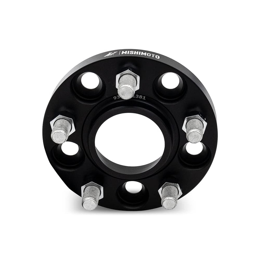 Mishimoto Wheel Spacers MMWS-001-150BK Compatible with 5X114.3 70.5mm Center Bore, M14 X 1.5, 0.60" Thick, Black