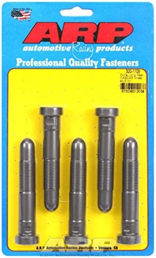 NASCAR Wheel Stud Kit - 2.750 Thread Length - 3.50 UHL - 1.550 Knurl Length (Pack of 5)