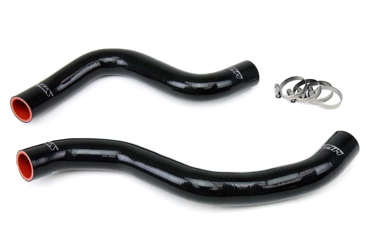 Black HPS 57-1042-BLK Silicone Radiator Coolant Hose Kit
