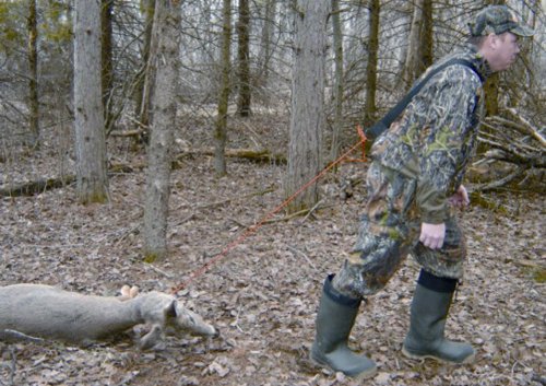 HME Game Hunting Economy Deer Drag Shoulder Strap Design with Rope for Dragging Adjustable Strap