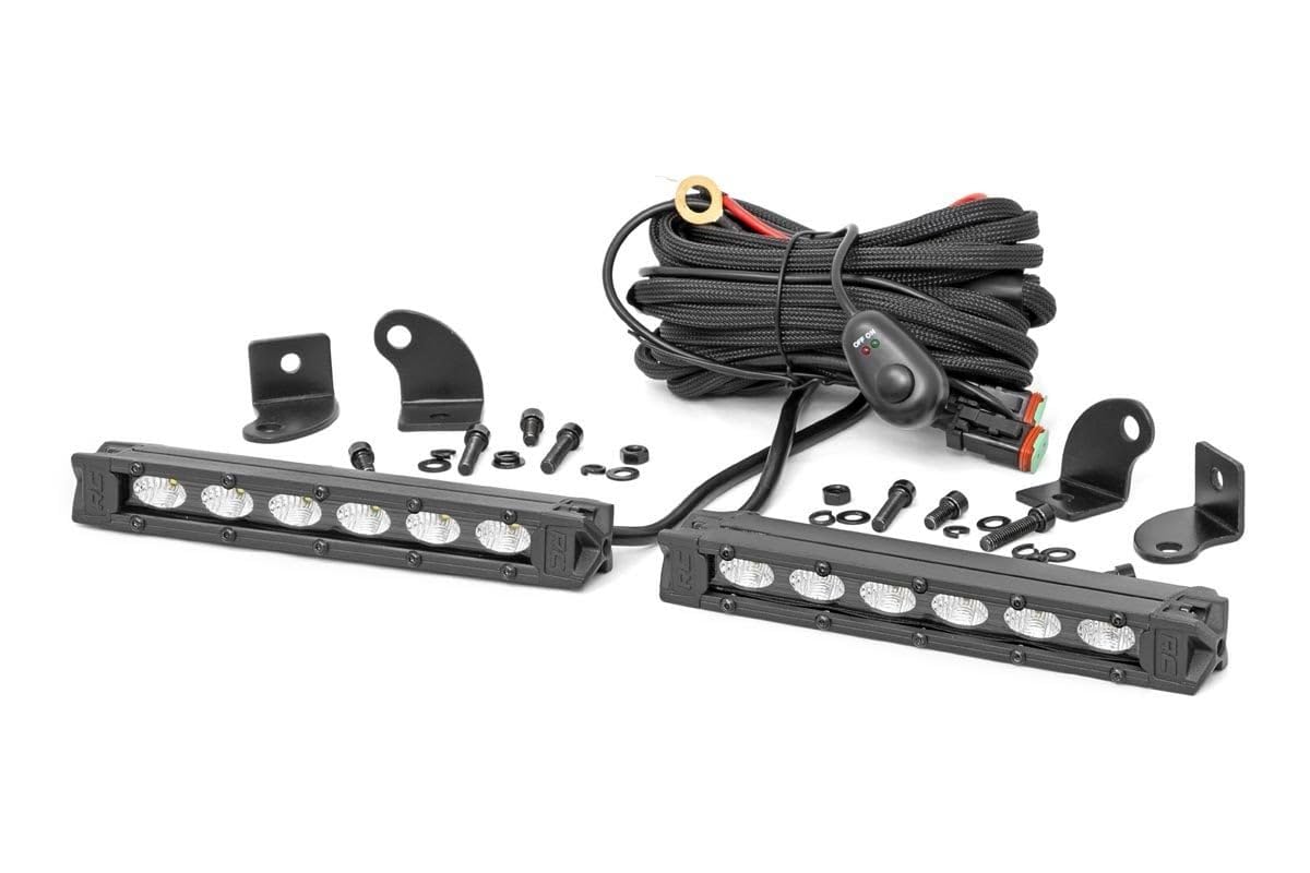 Black Series Rough Country 6" Slimline CREE LED Light Bars | Pair - 70406ABL