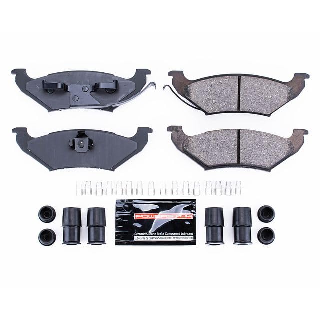 Power Stop Z23-544 Z23 Evolution Sport Carbon Fiber Infused Ceramic Brake Pads with Hardware For Ford Crown Victoria, Lincoln Town Car, Mercury Grand Marquis [Model Specific]