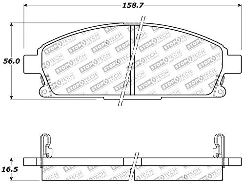 Sport Brake Pads StopTech 309.06910 with Shims and Hardware