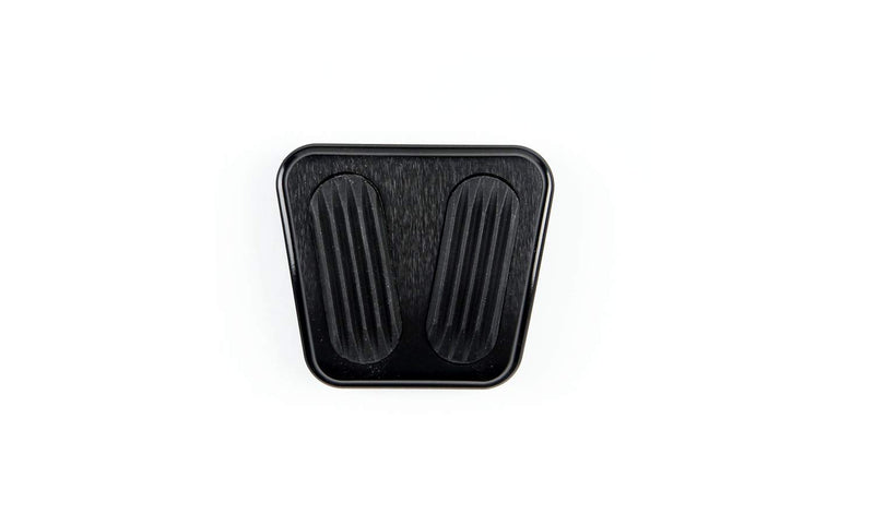 Billet Black Finish Curved E-Brake Pad with Rubber for Chevrolet Chevelle Lokar XBAG-6163