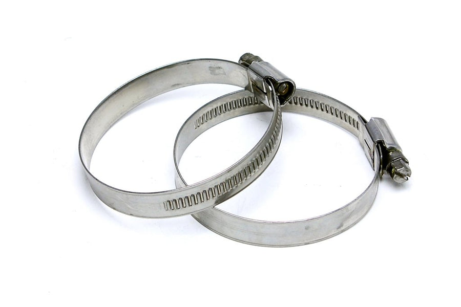 HPS Stainless Steel HPS Performance Embossed Hose Clamps SAE 28, Effective Size: 1-9/16" - 2-1/4", 1/2" Band, Pack of 2 (EMSC-40-60x2)