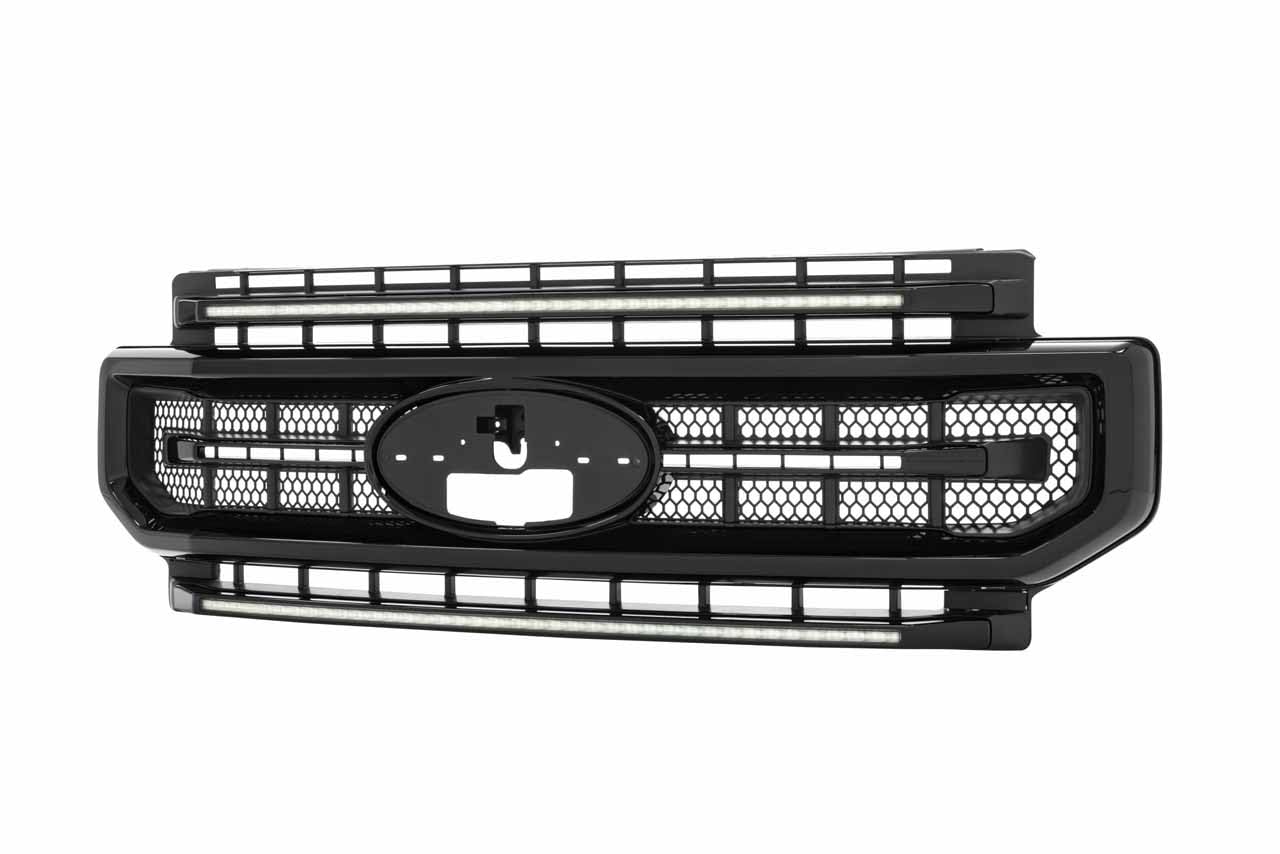 Ford Super Duty Morimoto XBG LED Grille (20-22) (Gloss Black / White DRL) HTMC XBG10