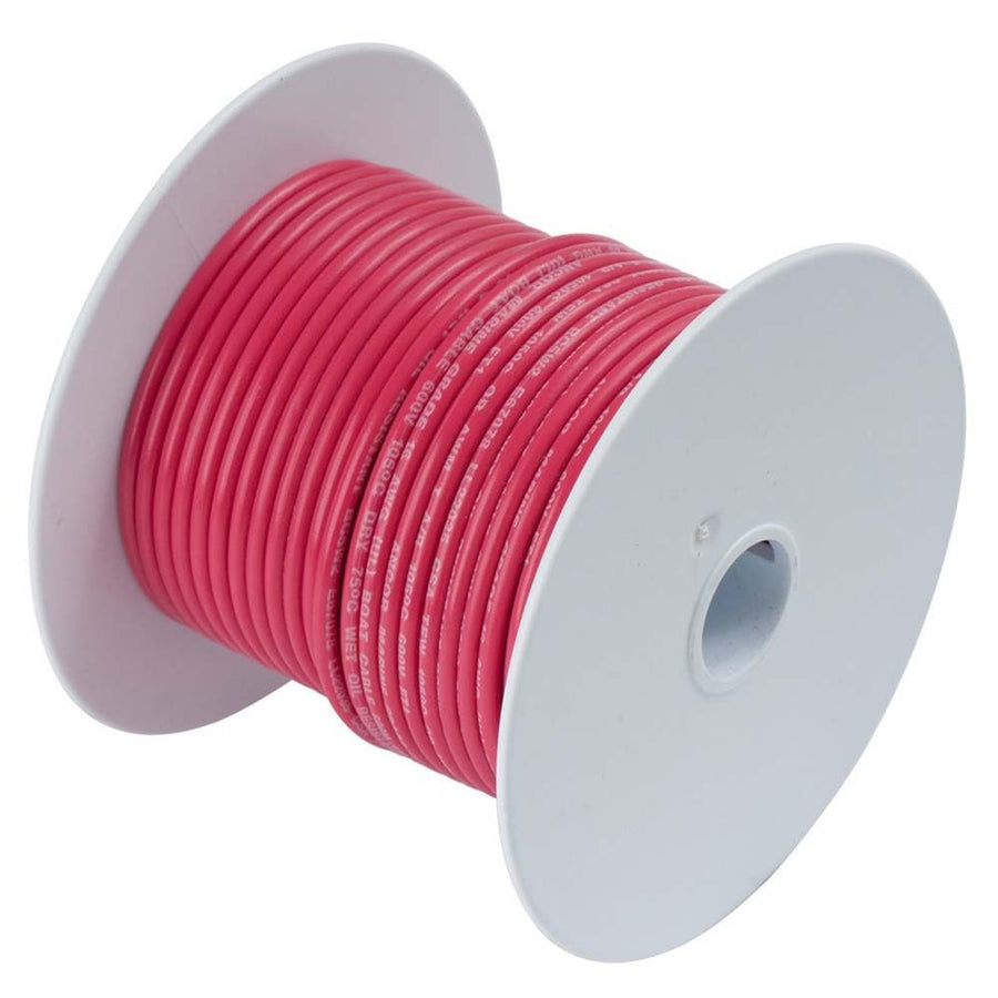 Tinned Copper Battery Cable Ancor 113505, 4 AWG (19mm2), Red - 50ft