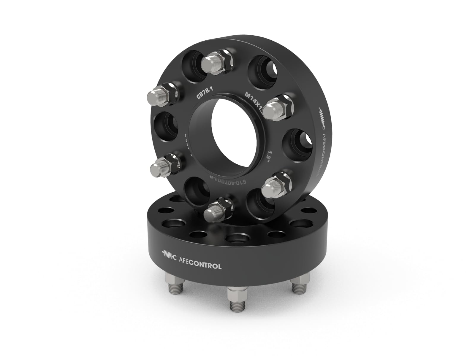 Forged Aluminum aFe Control Wheel Spacers - #610-40T001-B - Chevrolet 1500 19-25 6x5.5mm, CB 78.1mm, 1-1/2 in Thickness