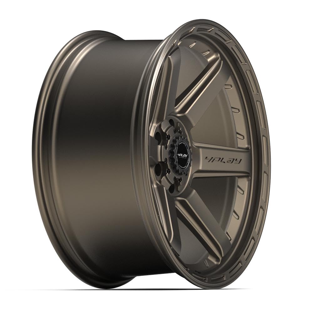22 Inch 4PLAY Wheels Rim 4P63 Fits 6x135 & 6x139.7 22x10 Satin Bronze (1)