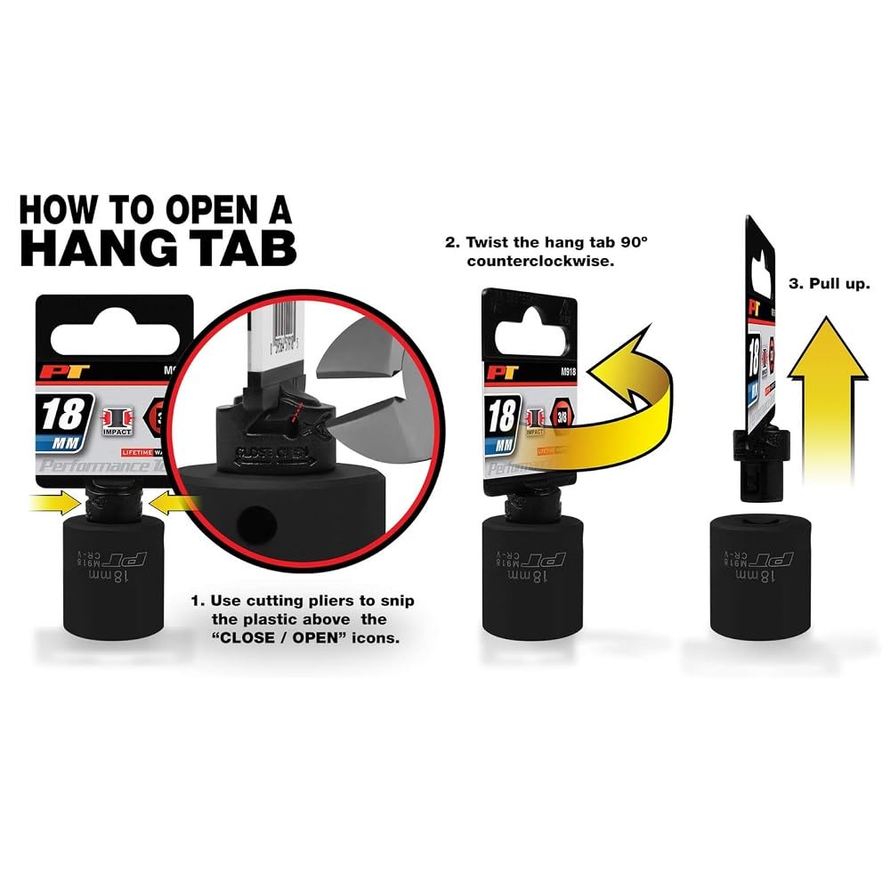 3/4-Inch Drive Performance Tool 12-Point SAE Standard Socket, 2-Inch