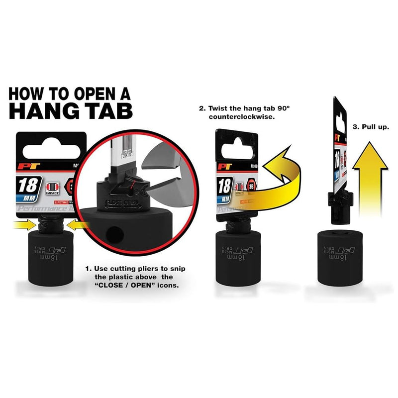 3/4-Inch Drive Performance Tool 12-Point SAE Standard Socket, 2-Inch