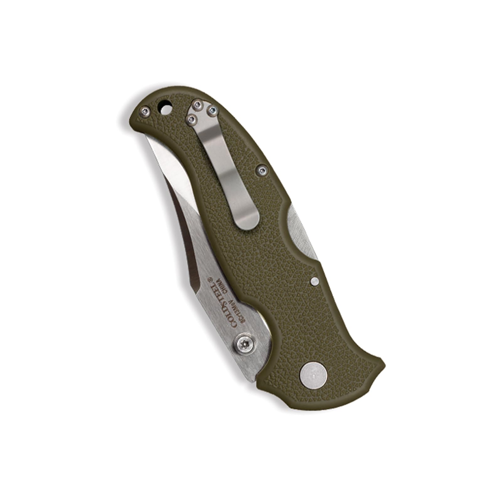 Bush Ranger Lite Cold Steel 3.5" 8Cr13MoV Blade 4.875" GFN Handle Everyday Carry Hunting Folding Knife w/Rocker Lock - Boxed