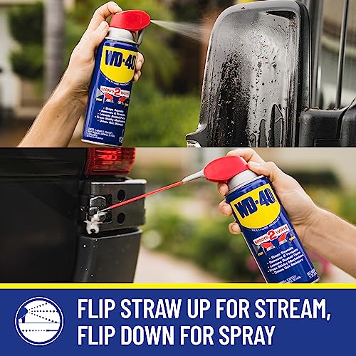 WD-40 Multi-Use Product Sprays 2 Ways with Smart Straw, 8 OZ