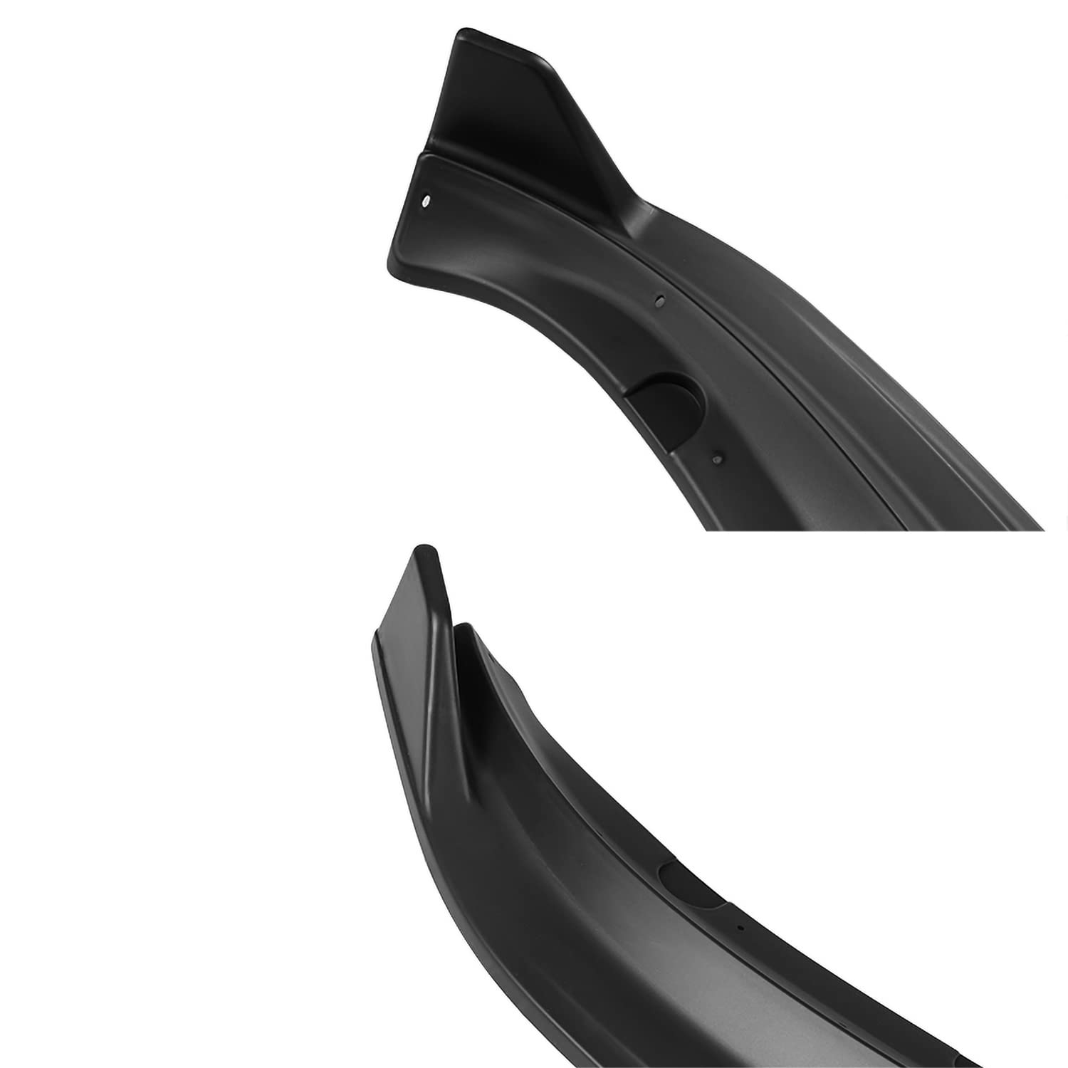 Matte Black Spec-D Tuning Front Bumper Body Lip Kit Spoiler 3PC Compatible with 2017-2020 Tesla Model 3 Sedan