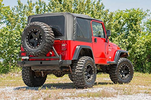 Rear Bumper Rough Country w/Tire Carrier for Jeep Wrangler TJ/YJ (1987-2006)