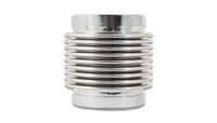 Exhaust Bellows Assembly Vibrant Performance 69683, Directional Flow Solid Liner, 2.25 in. diameter inlet, 2.25 in. diameter outlet, 3.00 in. Long, 321 Stainless Steel, Electropolished, each