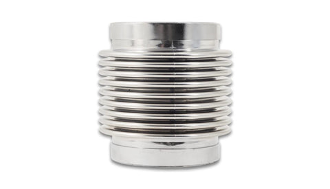 Exhaust Bellows Assembly Vibrant Performance 69683, Directional Flow Solid Liner, 2.25 in. diameter inlet, 2.25 in. diameter outlet, 3.00 in. Long, 321 Stainless Steel, Electropolished, each