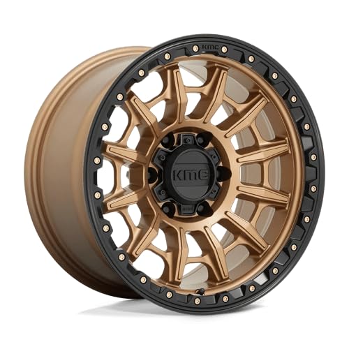KMC Wheels 17X9 CARNAGE 6X1355 0mm MATTE BRONZE WITH BLACK LIP - KM54779063600