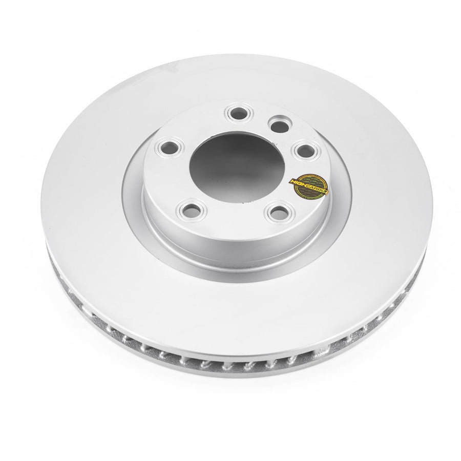 Power Stop EBR1291EVC Evolution Front Left Genuine Geomet Coated Brake Rotor For Porsche Cayenne 2011-2018, Volkswagen Touareg 2011-2015 [Model Specific]