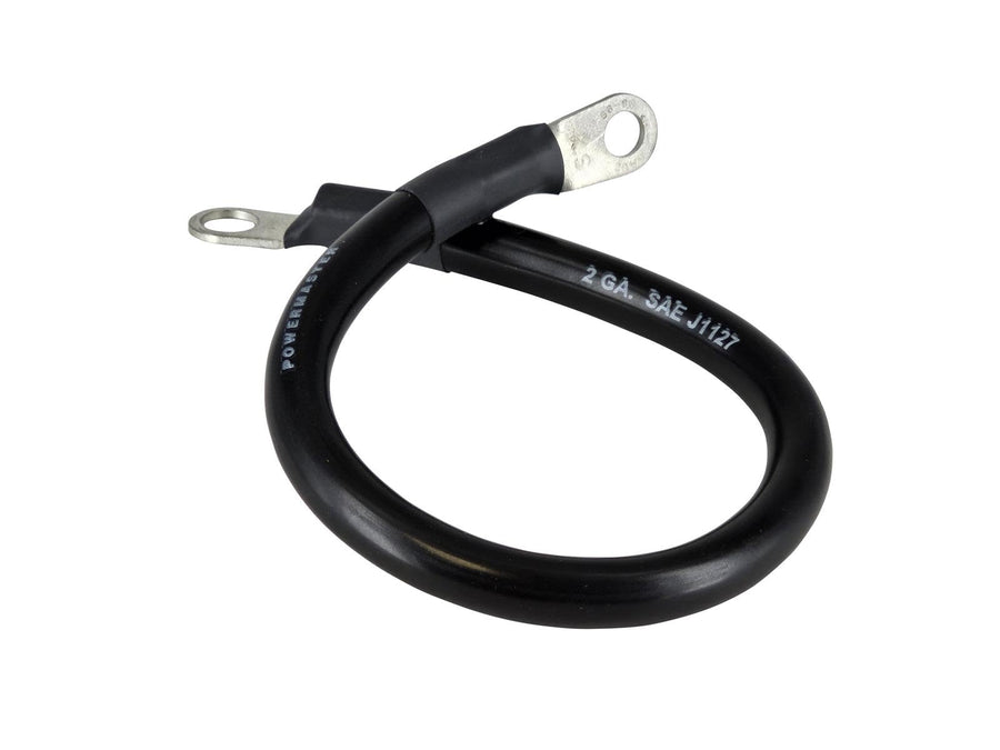 1-721 Powermaster Alt Ground Wire 2g 1 ft 5/16 & 1/4 Eyelet