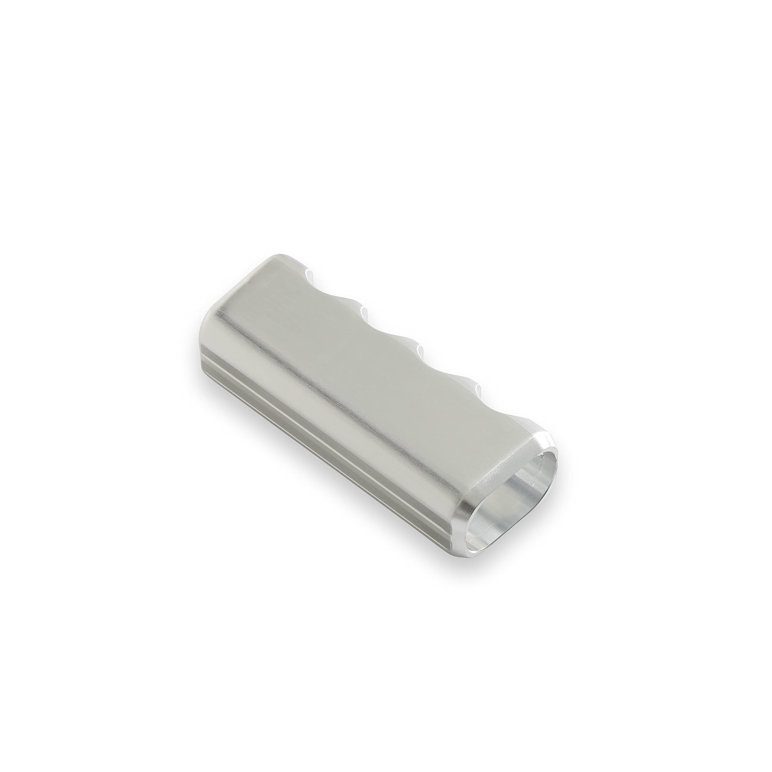 Drake Muscle Cars Parking Brake Handle Cover Billet Aluminum in a Satin Silver Finish, Compatible with 2015-2019 Ford Mustang, Model FR3Z-2760-BL