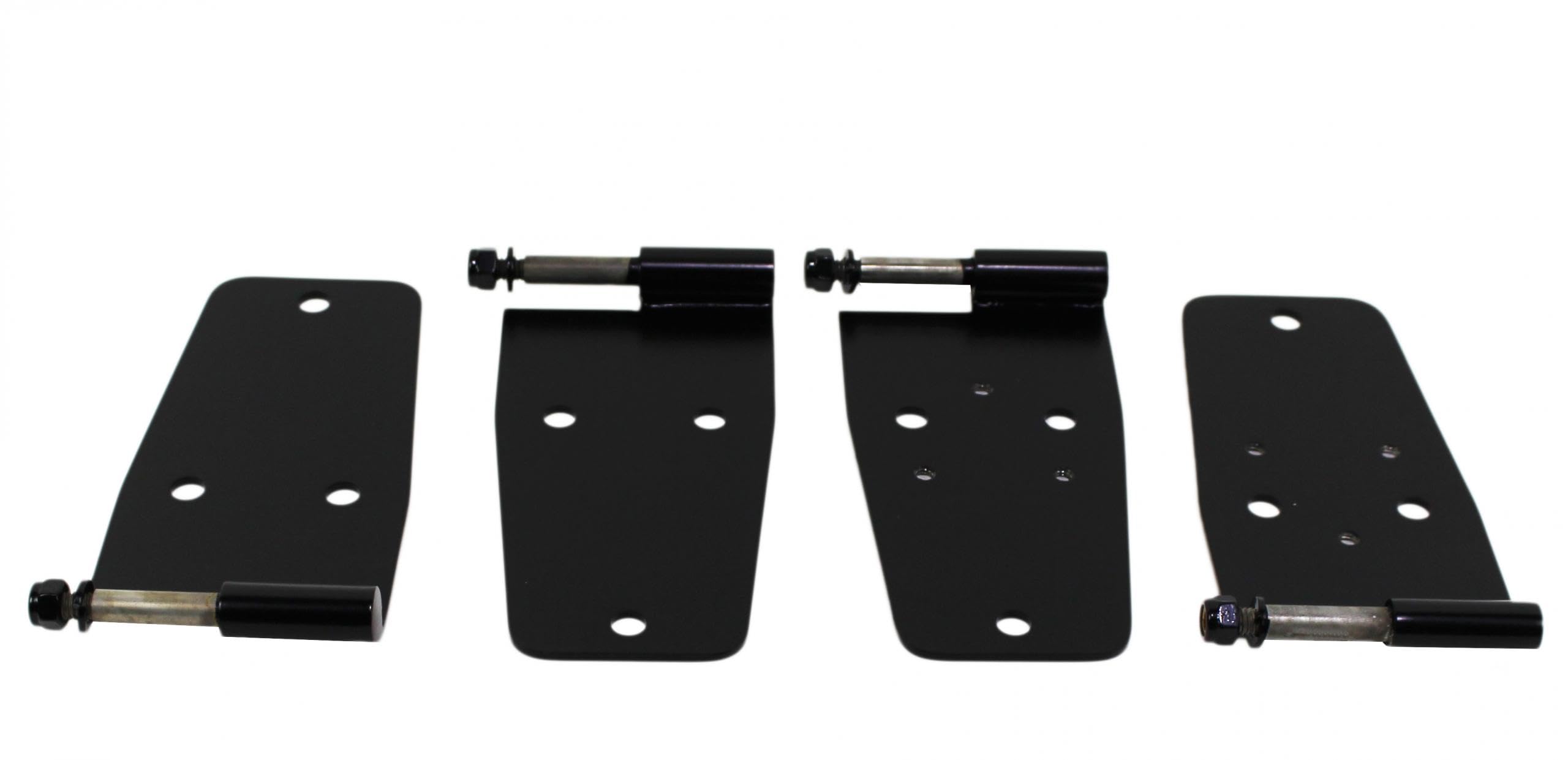 Black Powder Coated Kentrol Stainless Steel Hardtop Door Hinge Set 50420