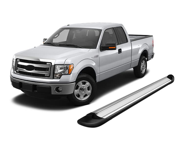 Silver Black Horse Off Road Aluminum Transporter Running Boards TR-F378S