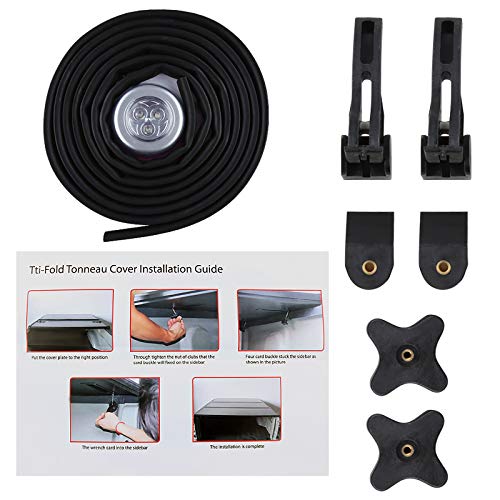 Tonneau Cover Hard Tri-Fold Spec-D Tuning Compatible with Chevy Silverado Sierra 1500 2500 3500 6.5' Crew Cab 2014-2018