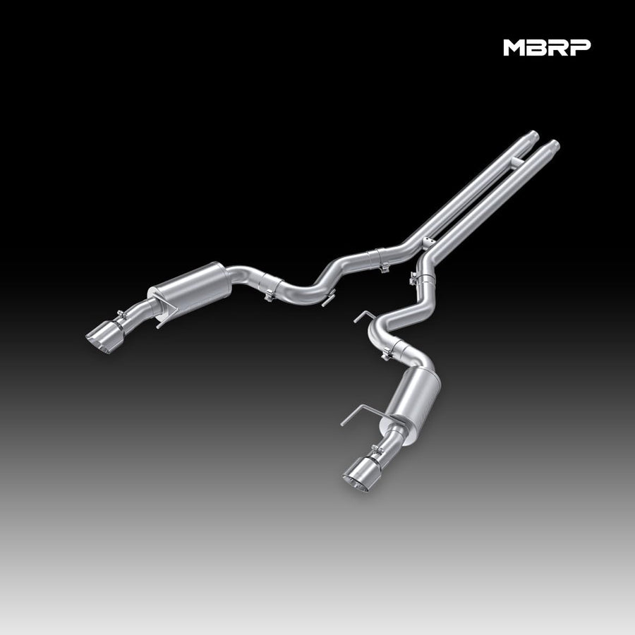3" Dual Split Rear MBRP T409 Cat Back with 4.5" Tips Street Version