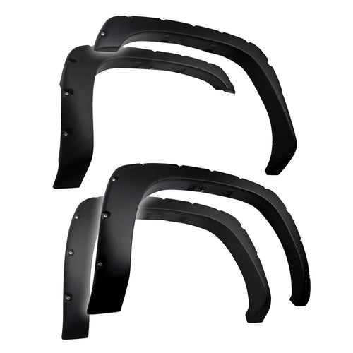 Tyger Auto Fender Flares 1999-2006 Compatible with Chevy Silverado GMC Sierra 1500 2500 3500HD (Incl. 2007 Classic) Fleetside, Rough Textured Bolt-Riveted Style 4pc | TG-FF8C4057