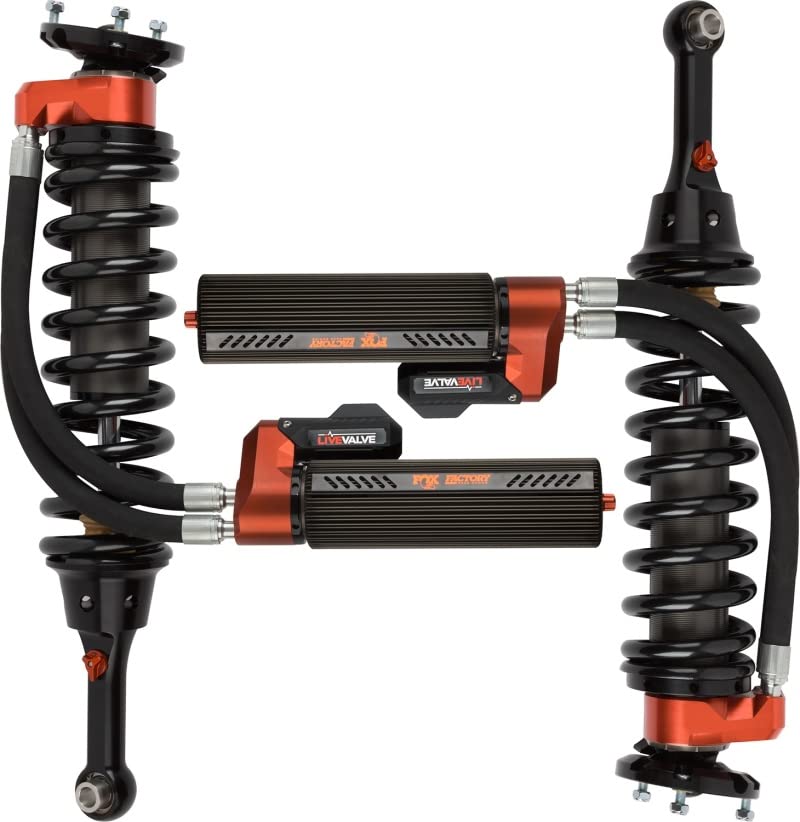 Front Fox Shocks 883-06-153 Coilover Shock Absorbers Fits Ford F-150, Black, 3
