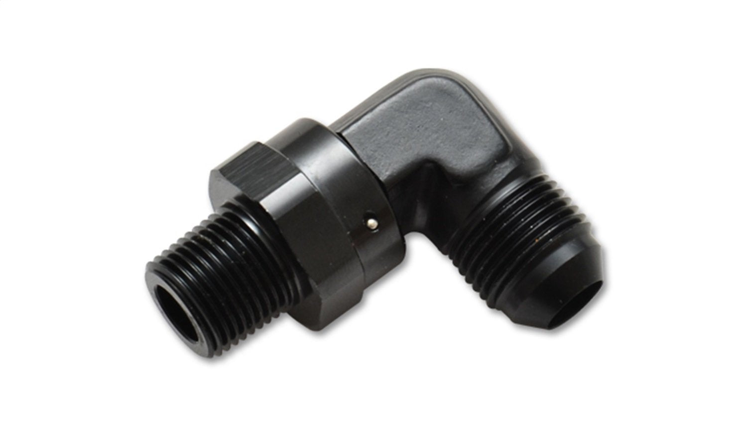 3/8" NPT Male Swivel 90 Degree Adapter Fitting Vibrant Performance 11357-8An, 1 Pack