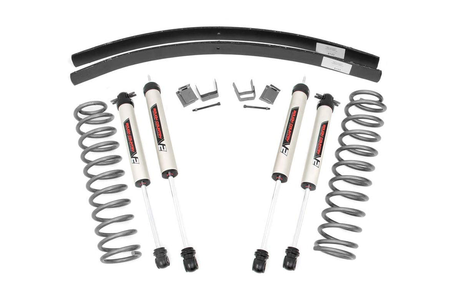3" Rough Country Lift Kit w/V2 Shocks for 1984-2001 Jeep Cherokee XJ - 67070