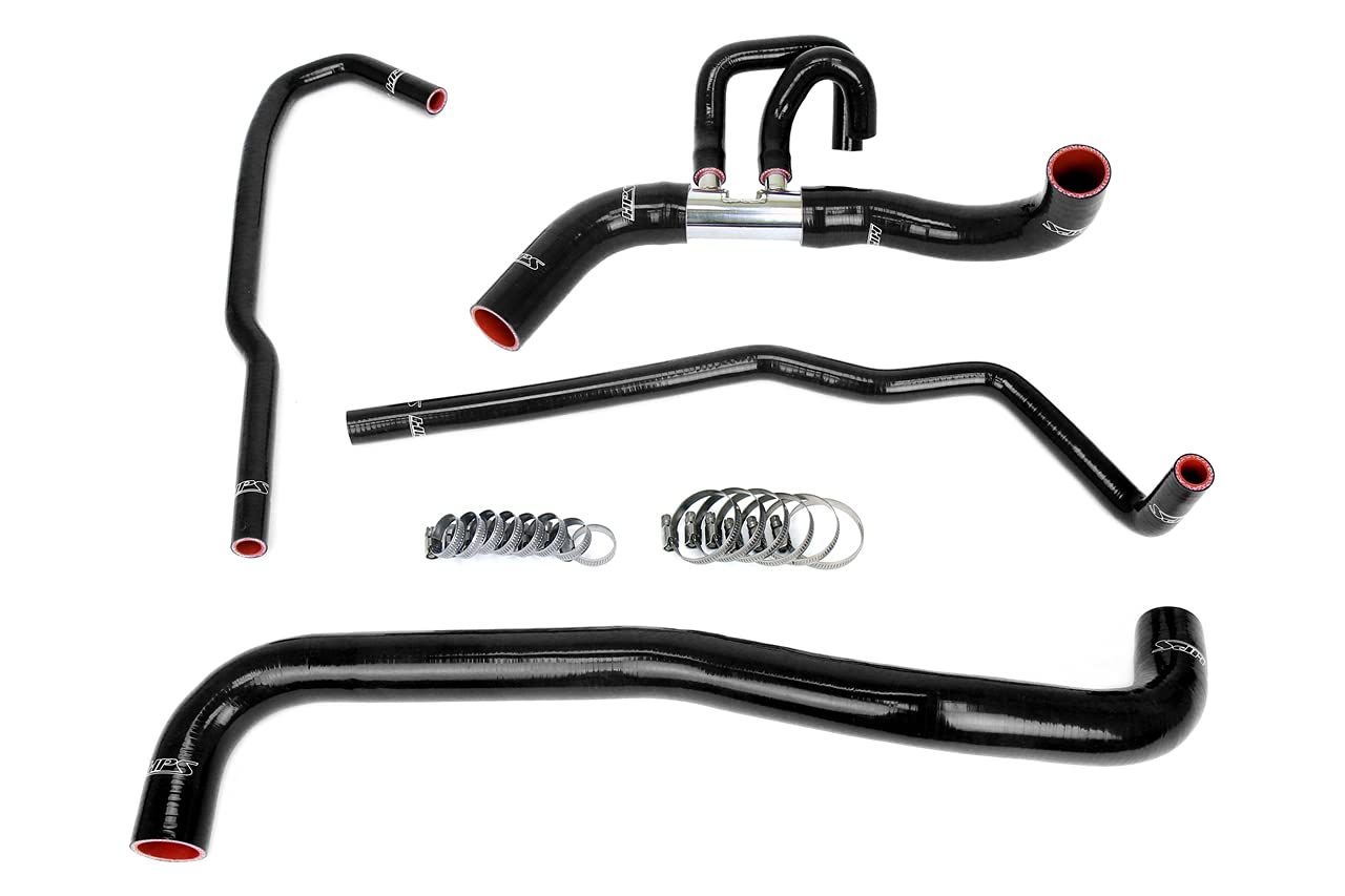 3-ply HPS Black Reinforced Silicone Radiator Coolant Hose Kit 57-2090-BLK