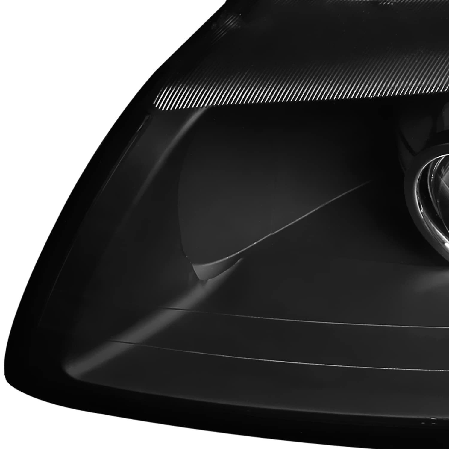 Black Projector Headlights SPEC-D TUNING Retrofit Style Compatible with 1999-2004 Ford Mustang, Left + Right Pair Headlamps Assembly