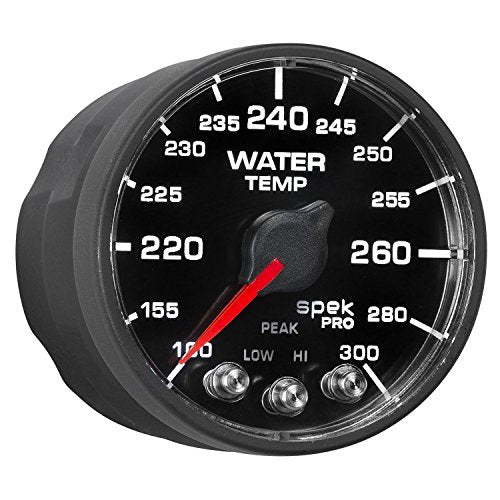 Gauge AUTO METER P546328-N2 Water Temp (Spek-Pro - Nascar 2-1/16" Water Temp, 100-300`F, BFB, ECU, Spek Nl)